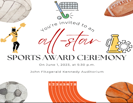  End of the year Sports Ceremony Invitation
